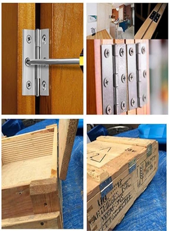 MEDBUDDY Stainless Steel 2 Inch Door Hinge I Butt Hinge 2 Inch Pack of 6 Pcs I Heavy Duty SS Kabza- Door Hardware| Premium Door Hinges for Wooden Doors - Image 5